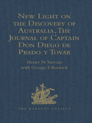 cover image of New Light on the Discovery of Australia, as Revealed by the Journal of Captain Don Diego de Prado y Tovar